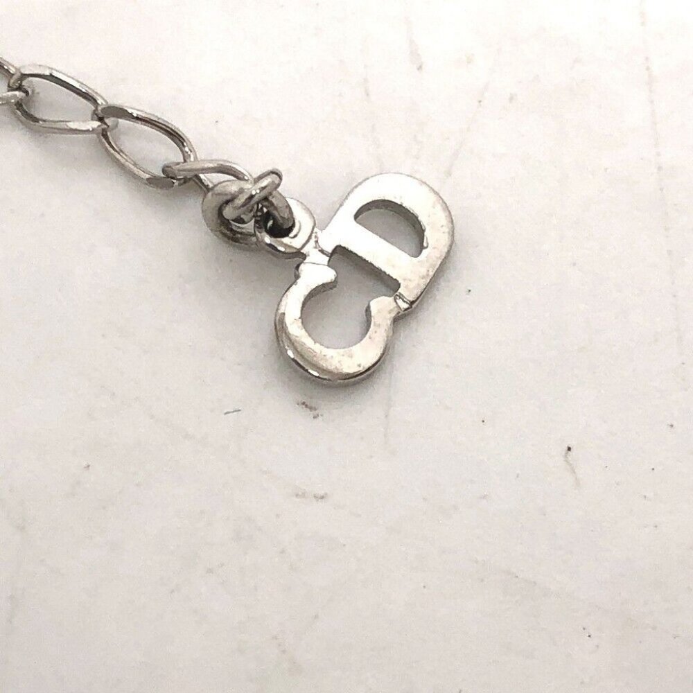 Dior Trotter Number 2 plate Pendant Necklace Metal blue - Picture 4 of 8